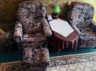 Grajewo ogłoszenia: Do sprzedania  wersalka  z 2 fotelami plus 2 pufy  200 zl..łóżko... - zdjęcie