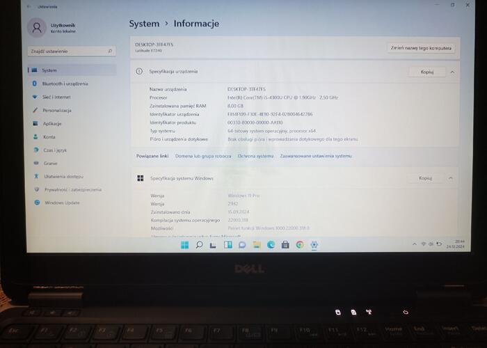 Grajewo ogłoszenia: Dell latitude E7240 poręczny, lekki w bdb stanie 12