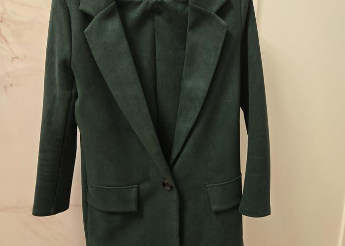 Grajewo ogłoszenia: Sprzedam garnitur damski butelkowa zieleń, zamszowy. Rozmiar S....