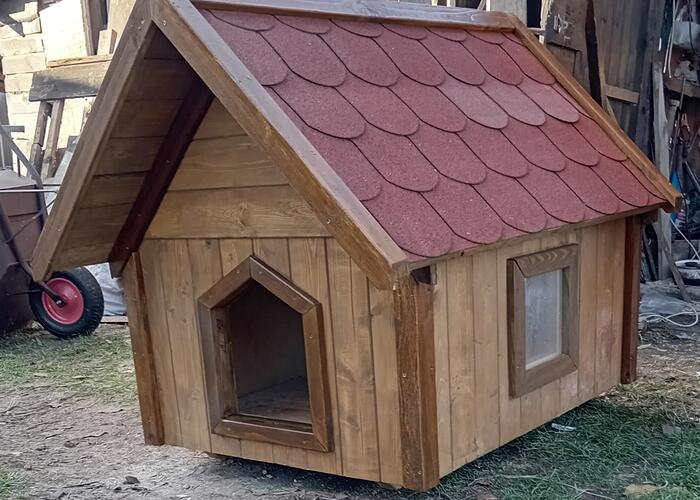 Grajewo ogłoszenia: Zrobię na sprzedanie podobną budę dla psa, tak jak na zdjęciu.
