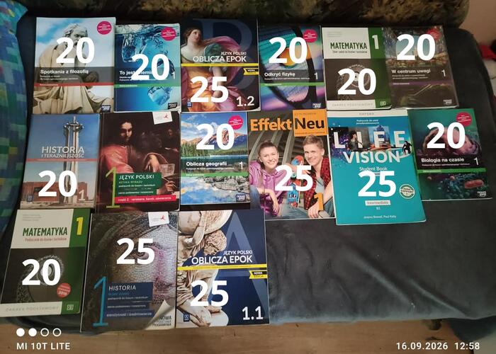 Grajewo ogłoszenia: Sprzedam ksiązki do 1,2 oraz 3 klasy liceum/technikum. Ceny podane...